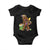 Funny Bigfoot Carnival Mardi Gras Party Baby Onesie TS11 Black Print Your Wear