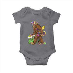 Funny Bigfoot Carnival Mardi Gras Party Baby Onesie TS11 Charcoal Print Your Wear