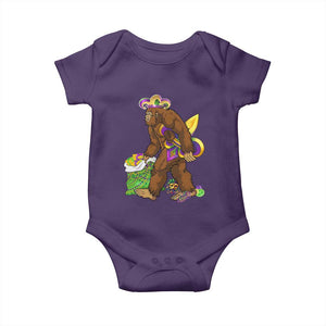 Funny Bigfoot Carnival Mardi Gras Party Baby Onesie TS11 Purple Print Your Wear