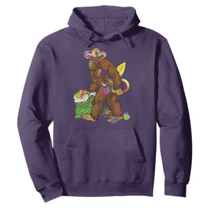 Funny Bigfoot Carnival Mardi Gras Party Hoodie TS11 Purple Print Your Wear