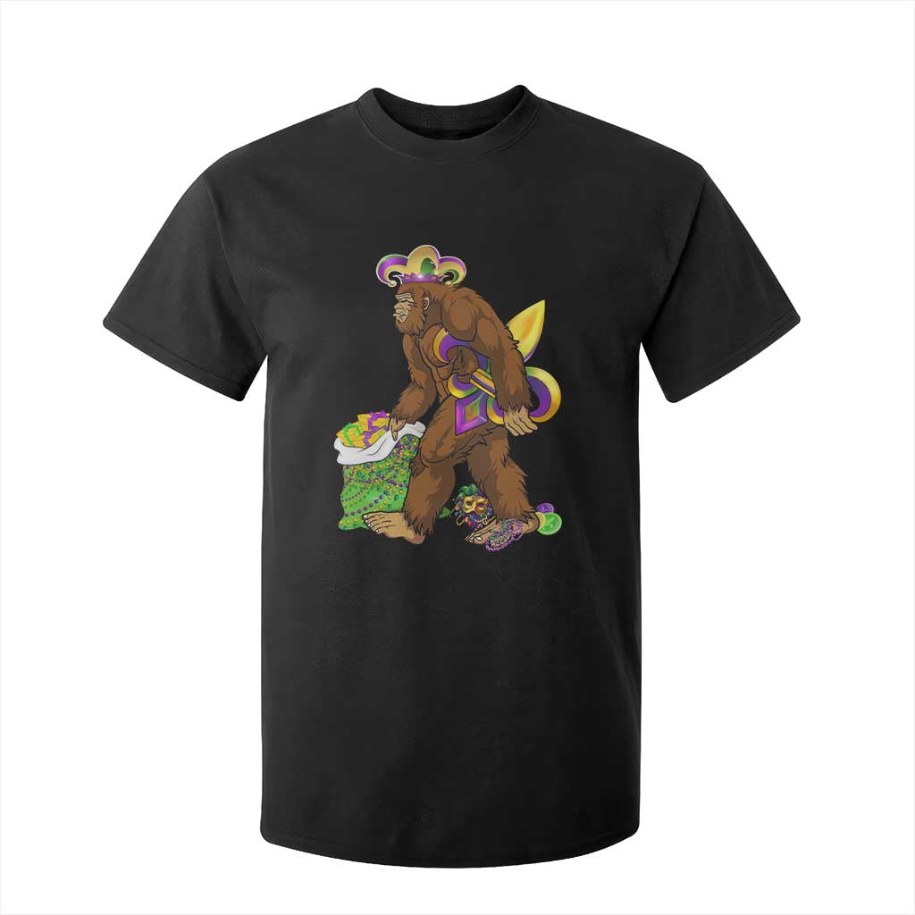 Funny Bigfoot Carnival Mardi Gras Party T Shirt For Kid TS11 Black Print Your Wear