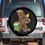 Funny Bigfoot Carnival Mardi Gras Party Spare Tire Cover TS11 No hole Black Print Your Wear