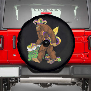 Funny Bigfoot Carnival Mardi Gras Party Spare Tire Cover TS11 Black Print Your Wear