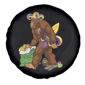 Funny Bigfoot Carnival Mardi Gras Party Spare Tire Cover TS11 Print Your Wear