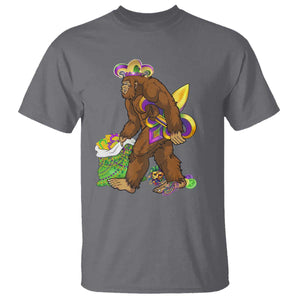 Funny Bigfoot Carnival Mardi Gras Party T Shirt TS11 Charcoal Print Your Wear