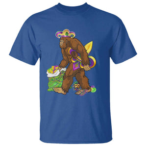 Funny Bigfoot Carnival Mardi Gras Party T Shirt TS11 Royal Blue Print Your Wear