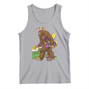 Funny Bigfoot Carnival Mardi Gras Party Tank Top TS11 Athletic Heather Print Your Wear