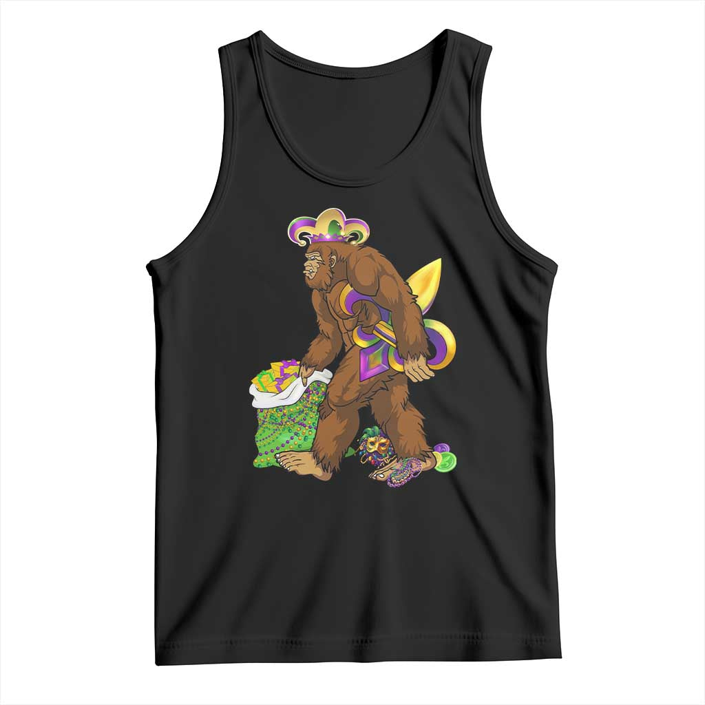 Funny Bigfoot Carnival Mardi Gras Party Tank Top TS11 Black Print Your Wear