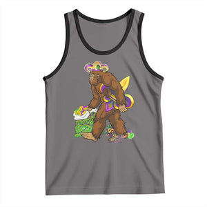 Funny Bigfoot Carnival Mardi Gras Party Tank Top TS11 Deep Heather Black Print Your Wear