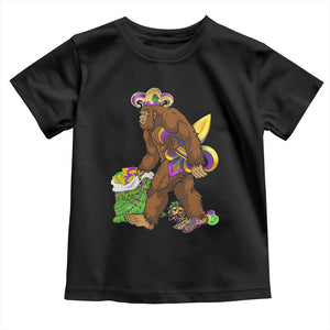 Funny Bigfoot Carnival Mardi Gras Party Toddler T Shirt TS11 Black Print Your Wear