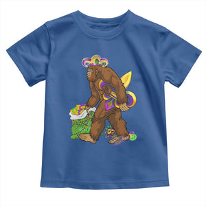 Funny Bigfoot Carnival Mardi Gras Party Toddler T Shirt TS11 Royal Blue Print Your Wear