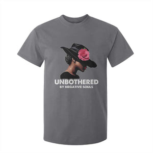 Funny African American T Shirt For Kid Unbothered By Negative Souls TS11 Charcoal Print Your Wear