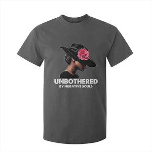 Funny African American T Shirt For Kid Unbothered By Negative Souls TS11 Dark Heather Print Your Wear