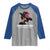 Funny African American Raglan Shirt Unbothered By Negative Souls TS11 Sport Gray Royal Print Your Wear