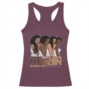 Made With Melanin Every Shade Slays Racerback Tank Top Proud African American TS11 Maroon Print Your Wear