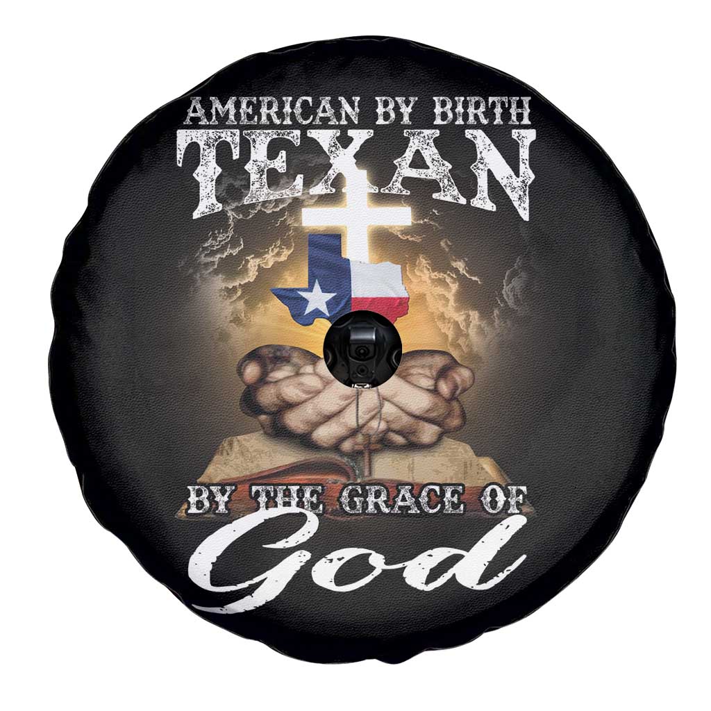 American Texan Jesus Spare Tire Cover American By Birth Texan By The Grace Of God TS11 Print Your Wear