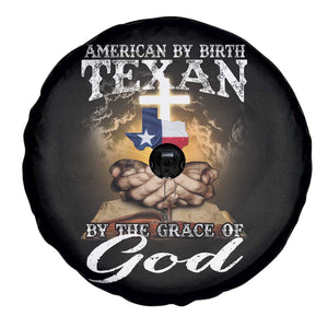American Texan Jesus Spare Tire Cover American By Birth Texan By The Grace Of God TS11 Print Your Wear