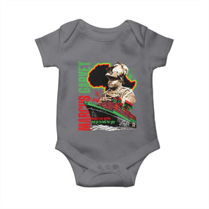Marcus Garvey Baby Onesie Would I Not Suffer And Go To Hell For You Black History Month TS11 Charcoal Print Your Wear