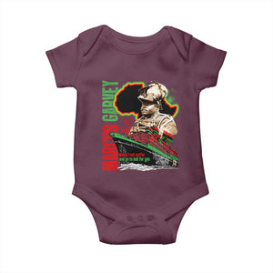 Marcus Garvey Baby Onesie Would I Not Suffer And Go To Hell For You Black History Month TS11 Maroon Print Your Wear