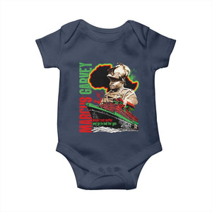 Marcus Garvey Baby Onesie Would I Not Suffer And Go To Hell For You Black History Month TS11 Navy Print Your Wear