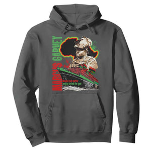 Marcus Garvey Hoodie Would I Not Suffer And Go To Hell For You Black History Month TS11 Dark Heather Print Your Wear