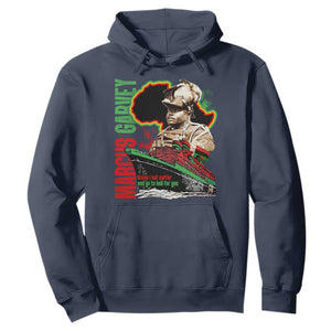 Marcus Garvey Hoodie Would I Not Suffer And Go To Hell For You Black History Month TS11 Navy Print Your Wear