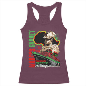Marcus Garvey Racerback Tank Top Would I Not Suffer And Go To Hell For You Black History Month TS11 Maroon Print Your Wear