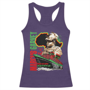 Marcus Garvey Racerback Tank Top Would I Not Suffer And Go To Hell For You Black History Month TS11 Purple Print Your Wear