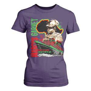 Marcus Garvey T Shirt For Women Would I Not Suffer And Go To Hell For You Black History Month TS11 Purple Print Your Wear