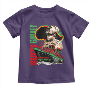 Marcus Garvey Toddler T Shirt Would I Not Suffer And Go To Hell For You Black History Month TS11 Purple Print Your Wear