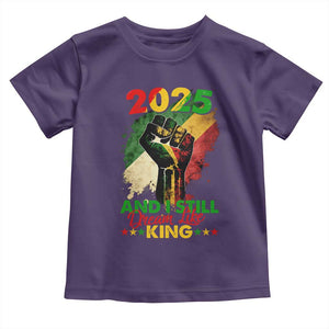 2025 And I Still Dream Like King Toddler T Shirt Martin Luther King Day Black History Month TS11 Purple Print Your Wear
