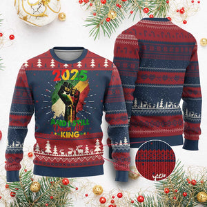 2025 And I Still Dream Like King Ugly Christmas Sweater Martin Luther King Day Black History Month TS11 Burgundy Print Your Wear