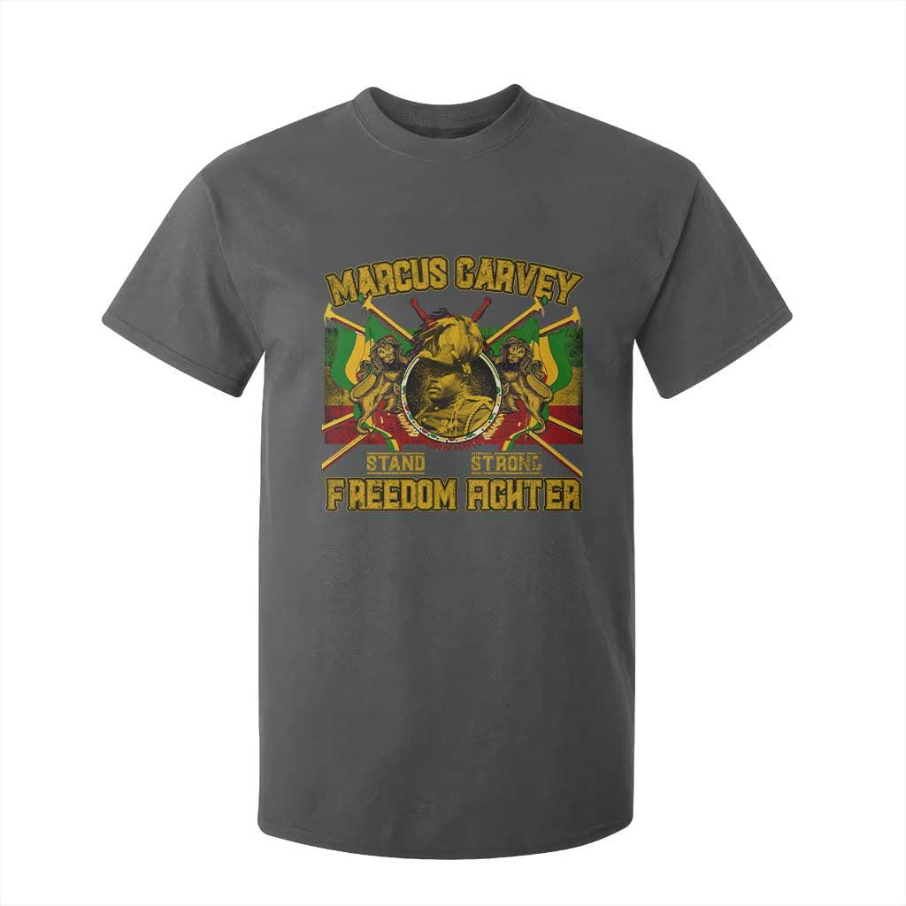 Marcus Garvey T Shirt For Kid Stand Strong Freedom Fighter Black History Month TS11 Dark Heather Print Your Wear