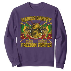 Marcus Garvey Sweatshirt Stand Strong Freedom Fighter Black History Month TS11 Purple Print Your Wear