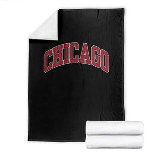 Chicago Pride Illinois IL Vintage Sports Basketball Red Design Throw Blanket TS11 Black Print Your Wear