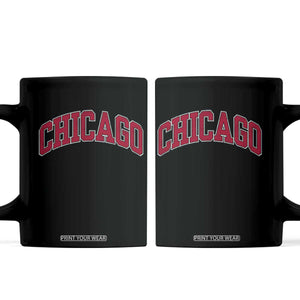 Chicago Pride Illinois IL Vintage Sports Basketball Red Design Coffee Mug TS11 Black Print Your Wear