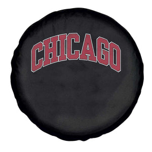 Chicago Pride Illinois IL Vintage Sports Basketball Red Design Spare Tire Cover TS11 Print Your Wear
