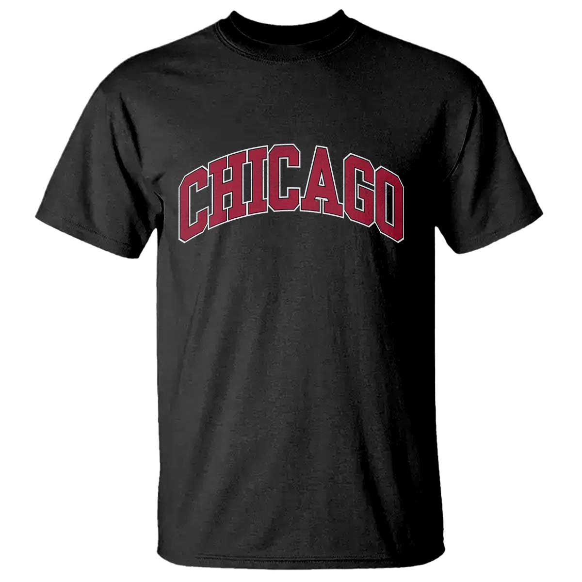 Chicago Pride Illinois IL Vintage Sports Basketball Red Design T Shirt TS11 Black Print Your Wear
