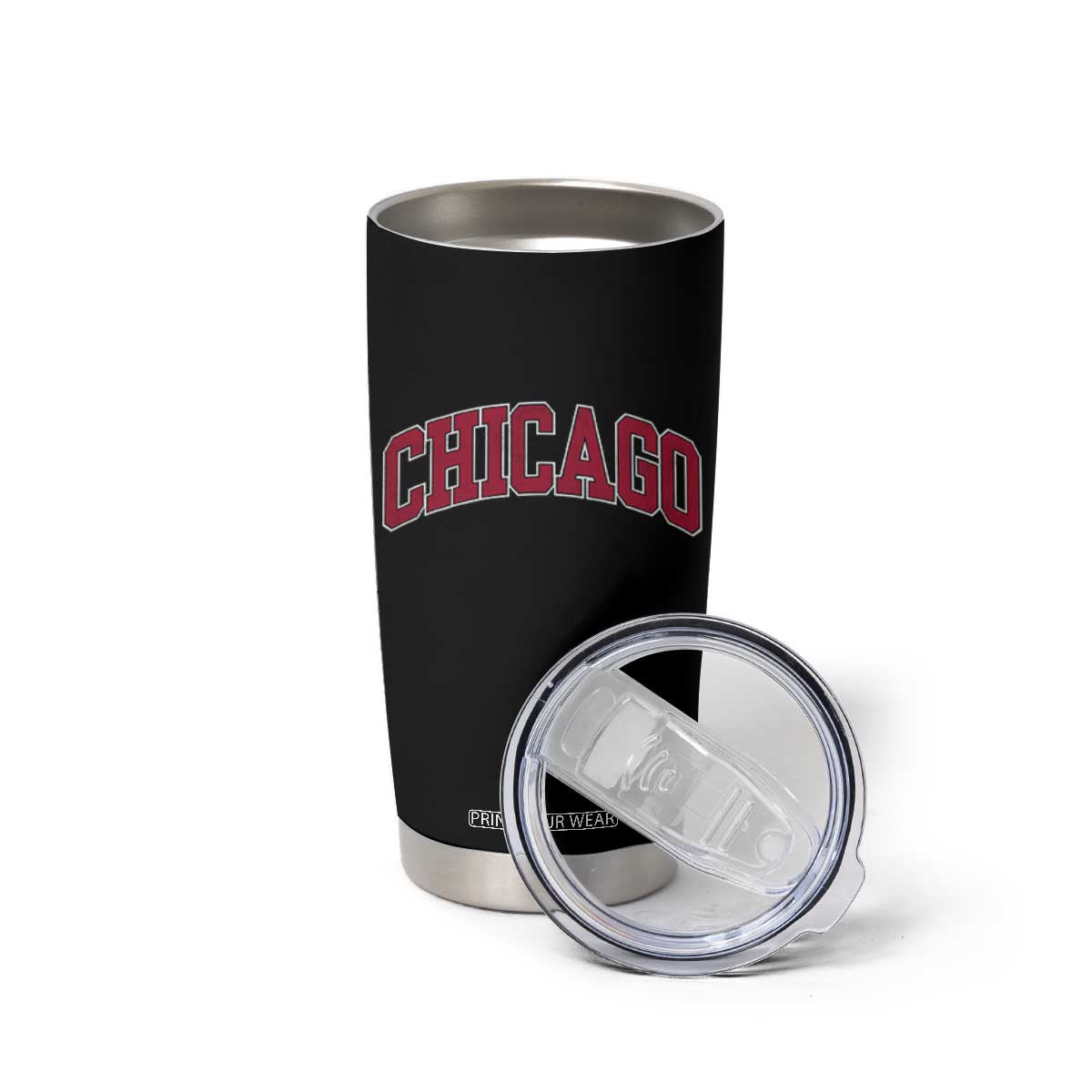 Chicago Pride Illinois IL Vintage Sports Basketball Red Design Tumbler Cup TS11 Print Your Wear