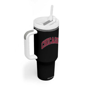 Chicago Pride Illinois IL Vintage Sports Basketball Red Design Tumbler With Handle TS11 Print Your Wear