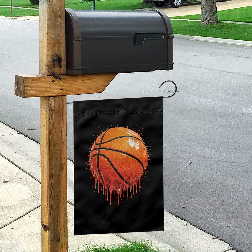 Funny Basketball Drip Splash Graphic Garden Flag TS11 Print Your Wear