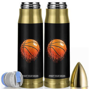 Funny Basketball Drip Splash Graphic Bullet Tumbler TS11 Black Print Your Wear