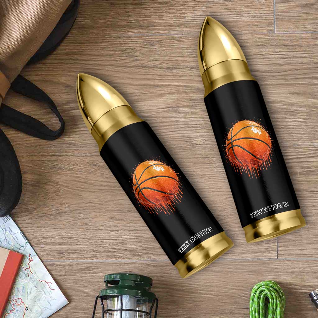 Funny Basketball Drip Splash Graphic Bullet Tumbler TS11 Print Your Wear