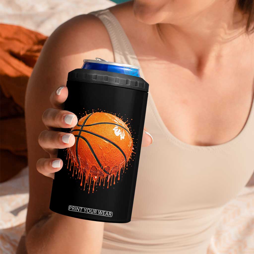 Funny Basketball Drip Splash Graphic 4 in 1 Can Cooler Tumbler TS11 Print Your Wear