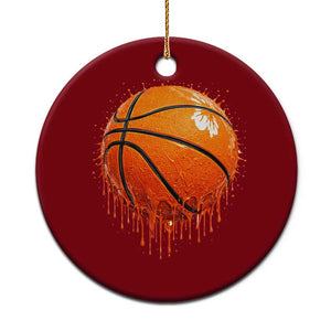 Funny Basketball Drip Splash Graphic Ceramic Ornament TS11 1pc Red Print Your Wear