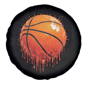 Funny Basketball Drip Splash Graphic Spare Tire Cover TS11 Print Your Wear