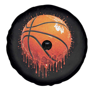Funny Basketball Drip Splash Graphic Spare Tire Cover TS11 Print Your Wear