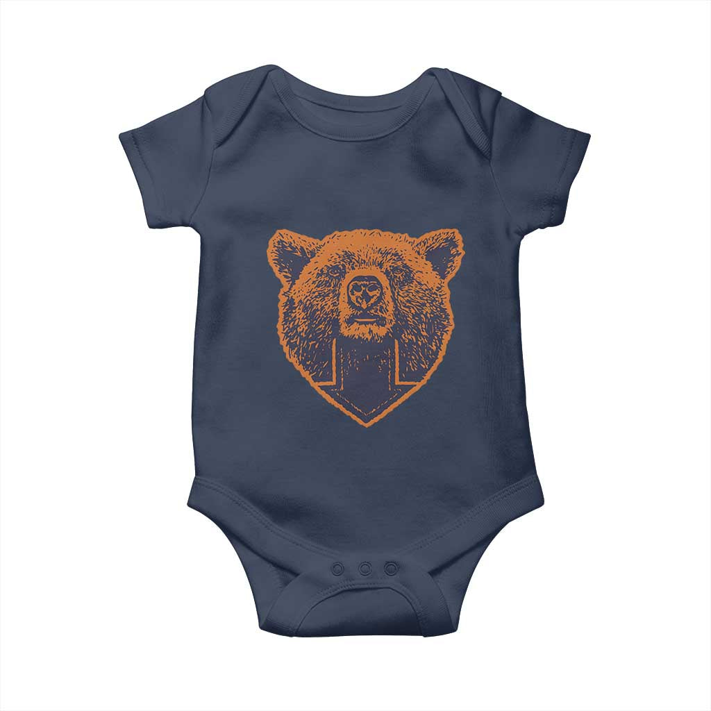 CFB Bear Lover Baby Onesie Vintage Down Sign Football Game Day TS11 Navy Print Your Wear