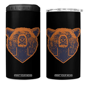 CFB Bear Lover 4 in 1 Can Cooler Tumbler Vintage Down Sign Football Game Day TS11 One Size: 16 oz Black Print Your Wear