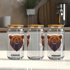 CFB Bear Lover Glass Can Vintage Down Sign Football Game Day TS11 Print Your Wear